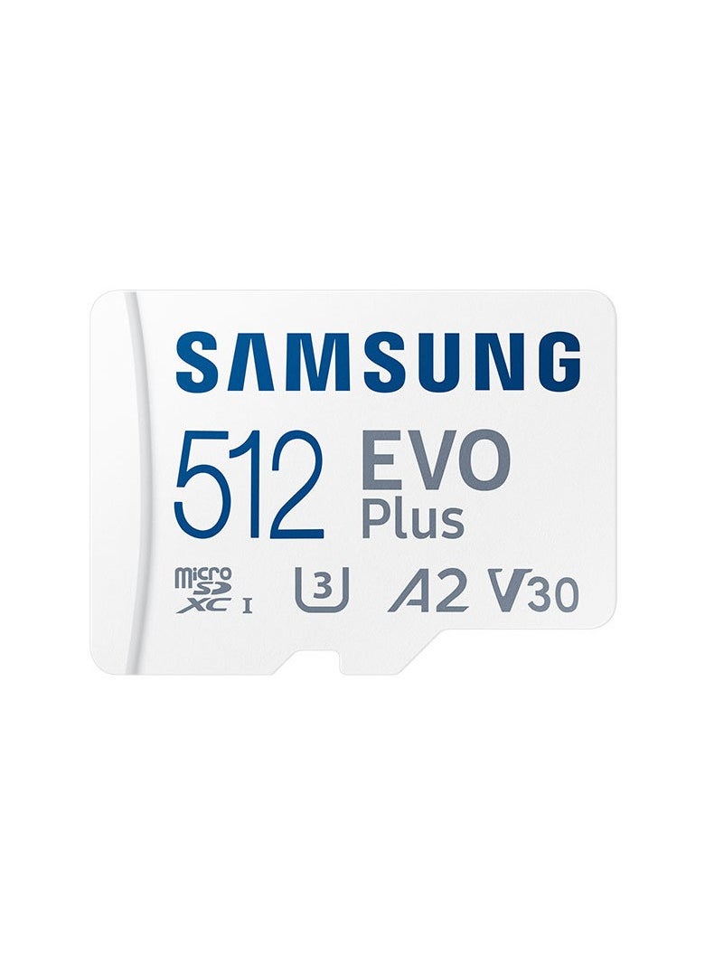 Generic - Samsung EVO Plus 512GB SD Card with Adaptor Micro Sd Card Memory Card Up to 130MB/s Expanded Storage For PS5 PS4 Switch Gaming Tablets Smart Phones Camera Security Camera GoPro Done Dash Cam 512 GB - Image 1