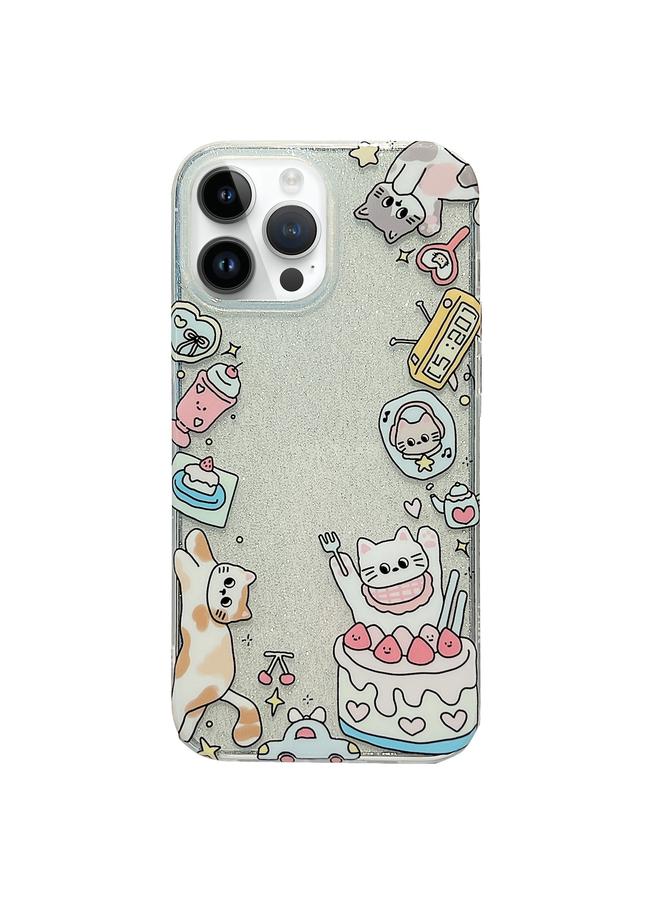 زبون جراب لهاتف iPhone 13 Pro، جراب هاتف TPU مزدوج الجوانب IMD بتغطية كاملة - Image 1