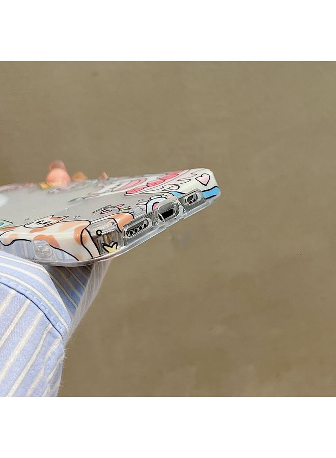 زبون جراب لهاتف iPhone 13 Pro، جراب هاتف TPU مزدوج الجوانب IMD بتغطية كاملة - Image 5