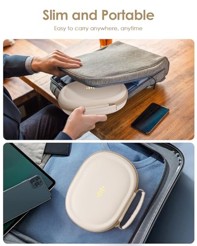SQERO Headphone Case Hard Shell for Bose Quietcomfort/Skullcandy/JBL Tune 720BT/520BT/510BT/Live 770NC/460NC, Super-Slim Upgrade PU Pocket Over-Ear Headset Universal Portable Travel Organizer Bag - Image 5