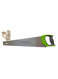 Mass Pro Mass Pro 18 Double Ground Nickel Chromium Steel Hacksaw Hand Saw With GLOVES With Plastic Rubber Grip Handle  - Image 1
