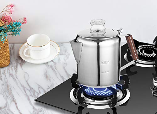 Fox Run Rapid Brew Stainless Steel Stovetop Coffee Percolator, 2-6 Cup - Image 2