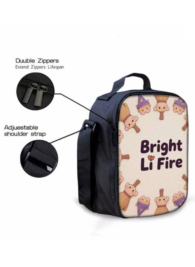 Bright Li Fire Three-piece set of cartoon bags, easily cope with various occasions (students, children, friends' outings, mountain climbing, schooling, etc.) | Backpack + hand-held + stationery bag | School season/holiday gifts - 89 - Image 3