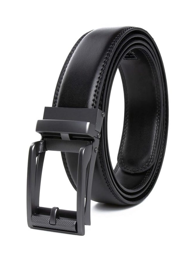 CONTACTS Genuine Leather Belt for Men with Easier Adjustable Autolock Buckle Micro Adjustable Belt Fit Everywhere  Formal and Casual  Elegant Gift Box  - Image 1