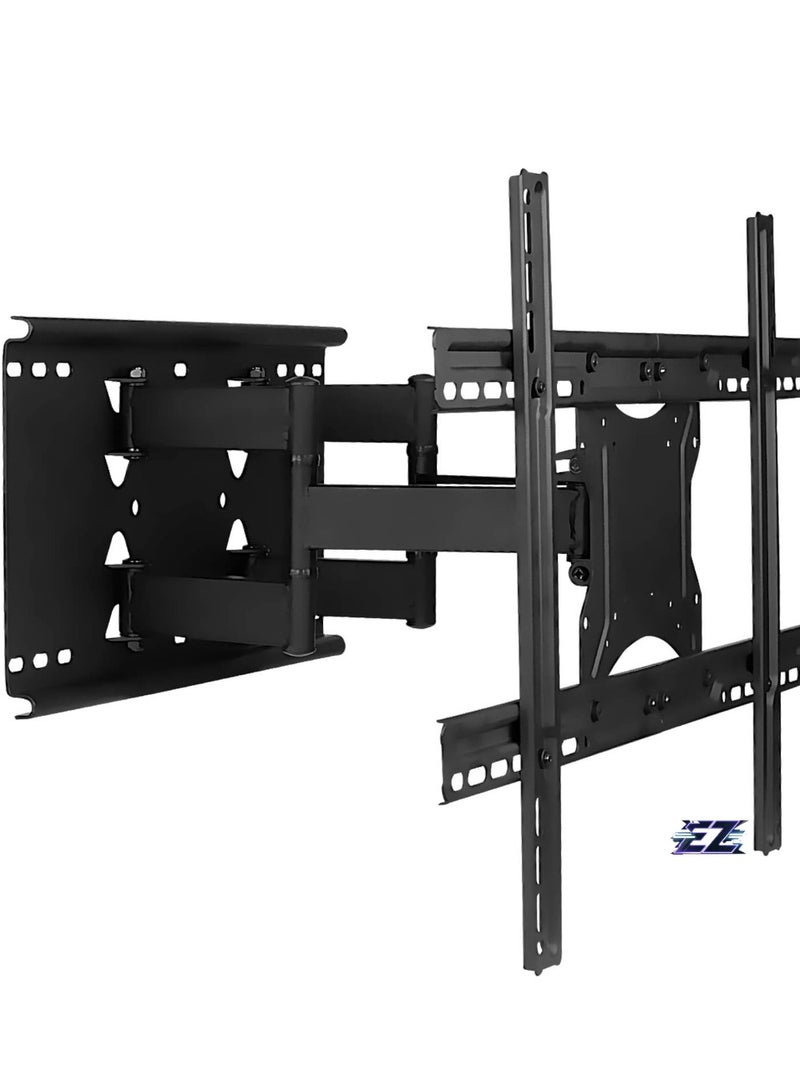 ELTRAZONE Full Motion TV Wall Mount with Dual Articulating Arms | Universal TV Wall Mount Bracket Fits 32, 42, 50, 55, 60, 70, 82 Inch TVs Up to 132lbs | Heavy-Duty Steel | VESA 100x100 to 600x400mm - Image 1