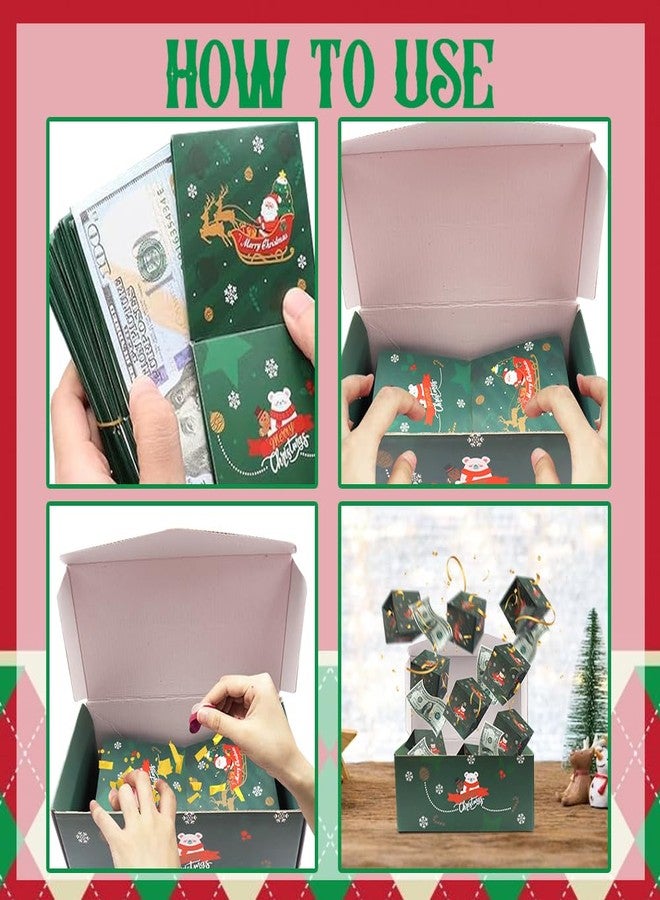 ABTOLS Christmas Surprise Box: Exploding Money Box, Green & Red Bouncing Envelope for Xmas, New Year, Birthday Parties - Image 4