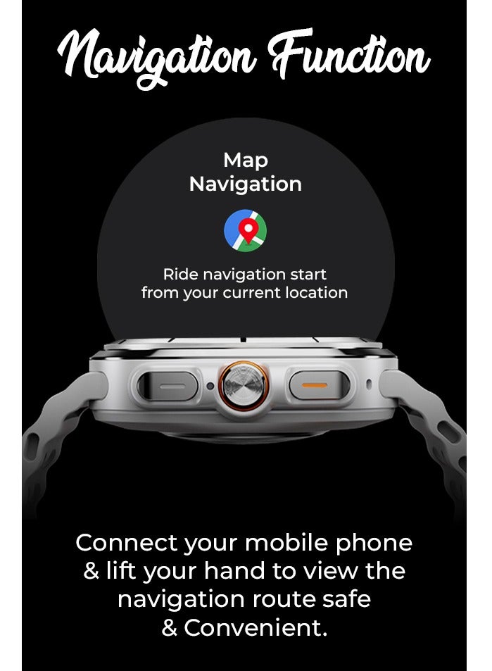 Charome Charome T14 Ultra Smart Watch Premium Black Edition Advanced Health Monitoring, Fitness Tracking, Long Battery Life, Water-Resistant, Touchscreen Display - Image 5