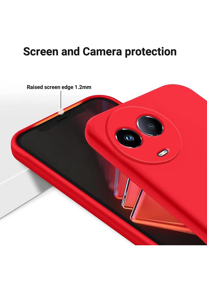 S-TOP Case For Realme Narzo 60x Pure Color Liquid Silicone Shockproof Phone Case - Image 4
