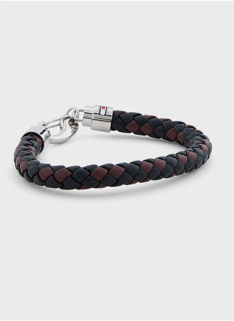 TOMMY HILFIGER Hook Closure Braided Bracelet