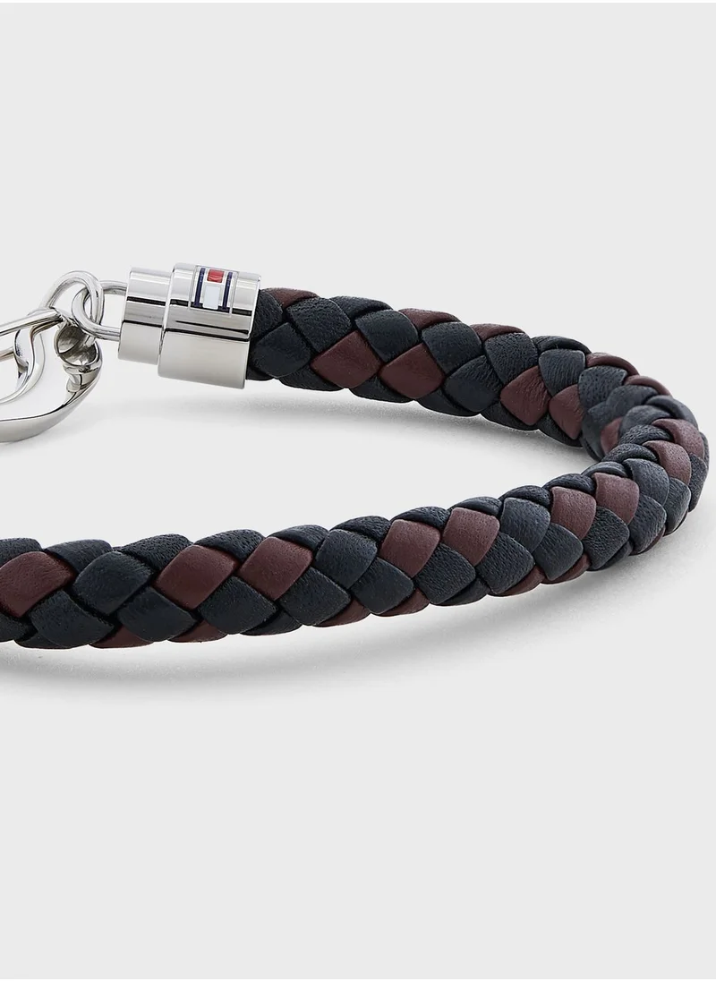 TOMMY HILFIGER Hook Closure Braided Bracelet
