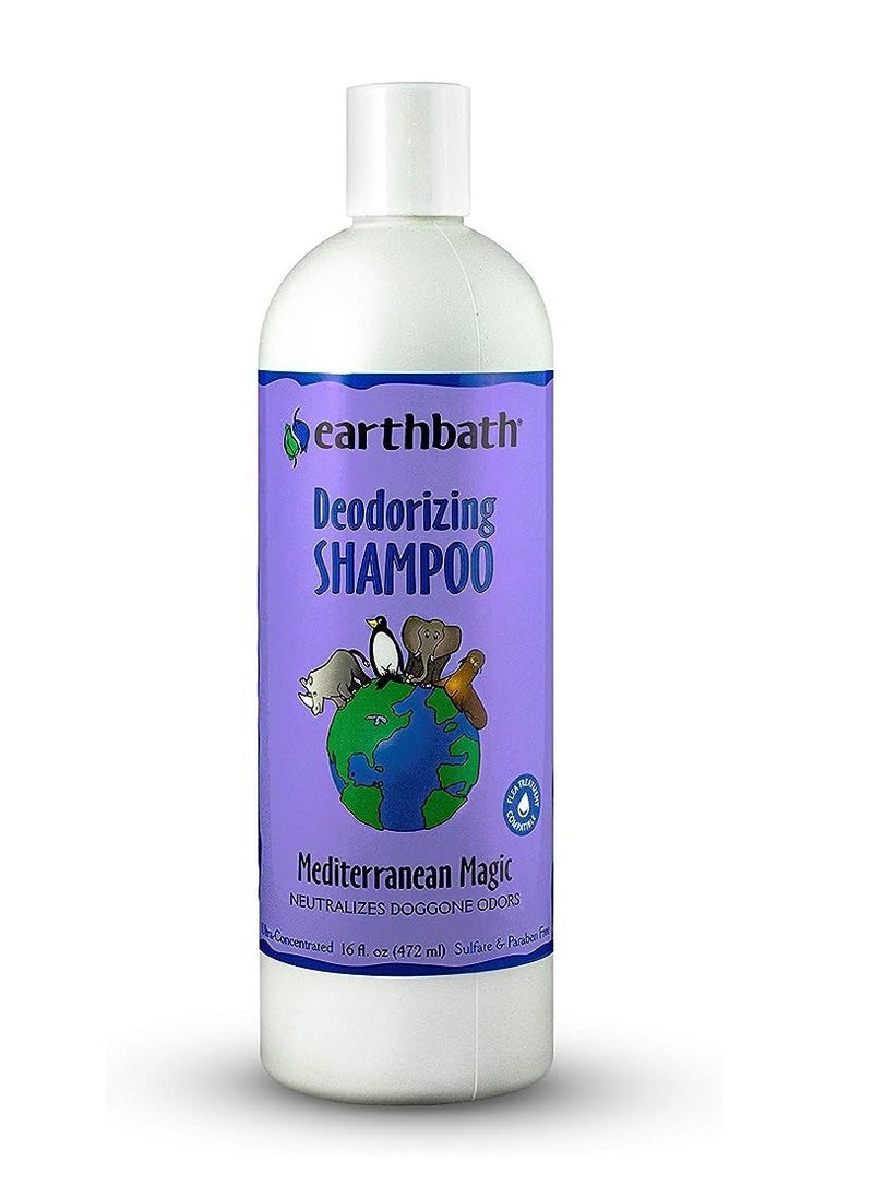 earthbath Deodorizing Shampoo Mediterranean Magic Neutralizes Doggone Odors Made in USA 472ml  - Image 2