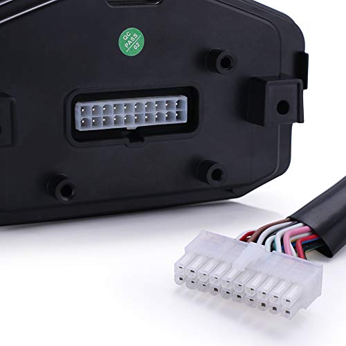 PACEWALKER عداد سرعة LED LCD عالمي للدراجات النارية PACEWALKER مع تعديل رقمي وإضاءة خلفية لـ 1،2،4 أسطوانات لهوندا ودوكاتي وكاواساكي وياماها (يتطلب تركيب احترافي) - Image 5