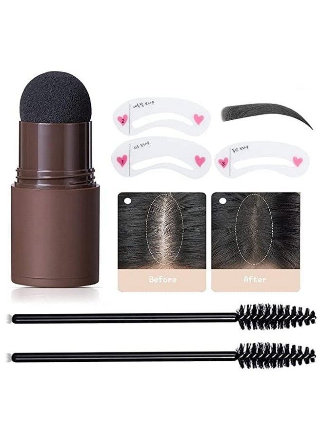 adbeni Hairline Powder Black Color 24Gm ; Hair Shading Sponge Pen ; Hairline Shadow Powder Stick ; Quick Root Touchup ;Waterproof Hair Root Concealer For Thinning Hair - Image 5