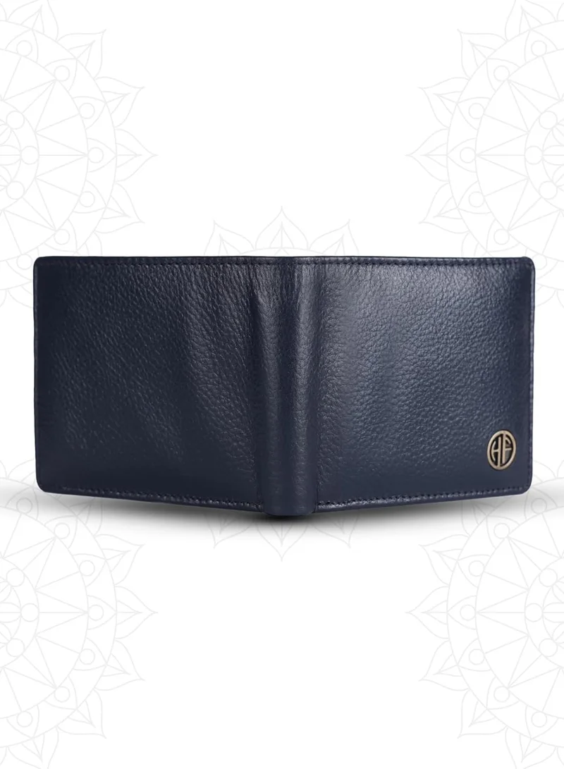 HAMMONDS FLYCATCHER Leather Blue Wallet & Keyring Combo (GS594BN_KR) 8N2H