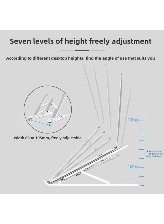 Notebook PC P1 Stand Desktop Folding Mobile Phone Tablet Elevated Hanging Bracket Portable With Heat Dissipation Base-Color:P1 Computer Stand  Model - Image 5