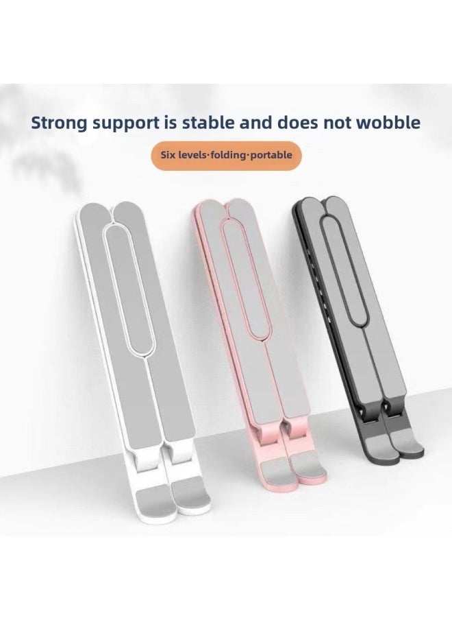 Notebook PC P1 Stand Desktop Folding Mobile Phone Tablet Elevated Hanging Bracket Portable With Heat Dissipation Base-Color:P1 Computer Stand  Model - Image 2