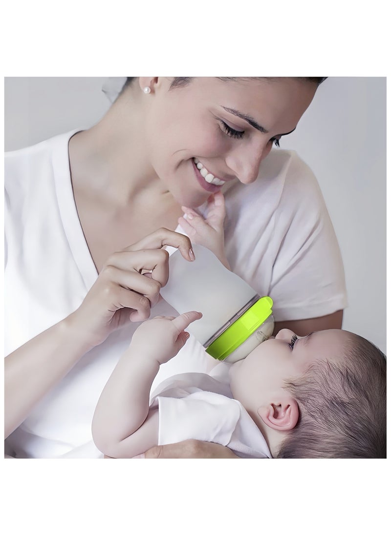 1 Pack Natural Feel Baby Bottle, Soft and Squeezy, Easy to Clean, Dual Anti Colic Vent Bottle for Baby, Infants and Newborn 250ml (Green) - pzsku/ZCD2349A032B10000BF2FZ/45/_/1729245570/52febf66-43cc-4a1d-b81b-9ea763440c4d