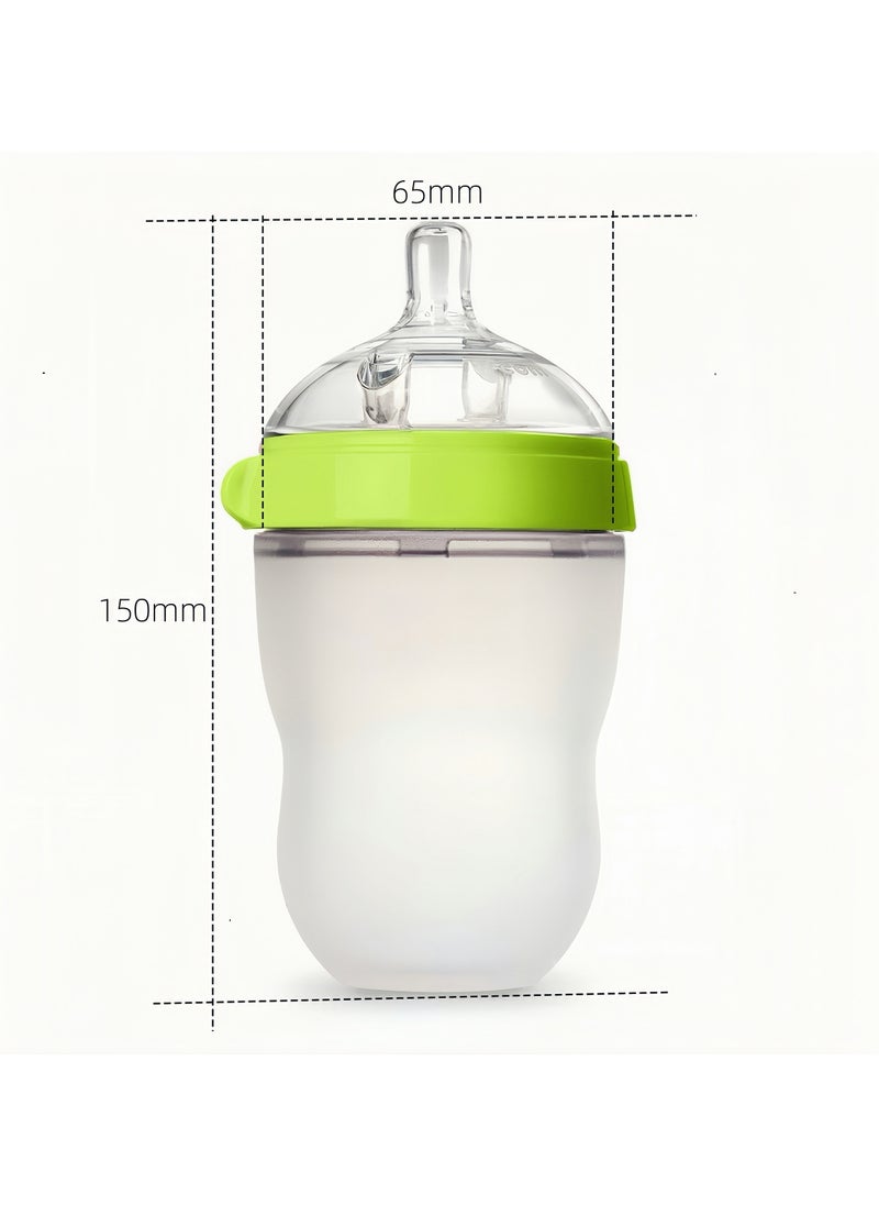 1 Pack Natural Feel Baby Bottle, Soft and Squeezy, Easy to Clean, Dual Anti Colic Vent Bottle for Baby, Infants and Newborn 250ml (Green) - pzsku/ZCD2349A032B10000BF2FZ/45/_/1729245584/0607bd97-6127-4ccb-b1d8-1ab534a135d8