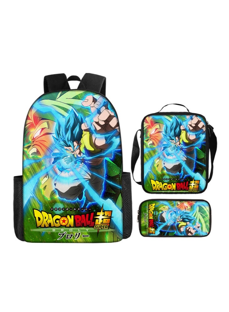 Dragon Ball Super backpack Pencil Case Satchel three-piece suit men and women leisure sports travel backpack student school backpack - Image 1