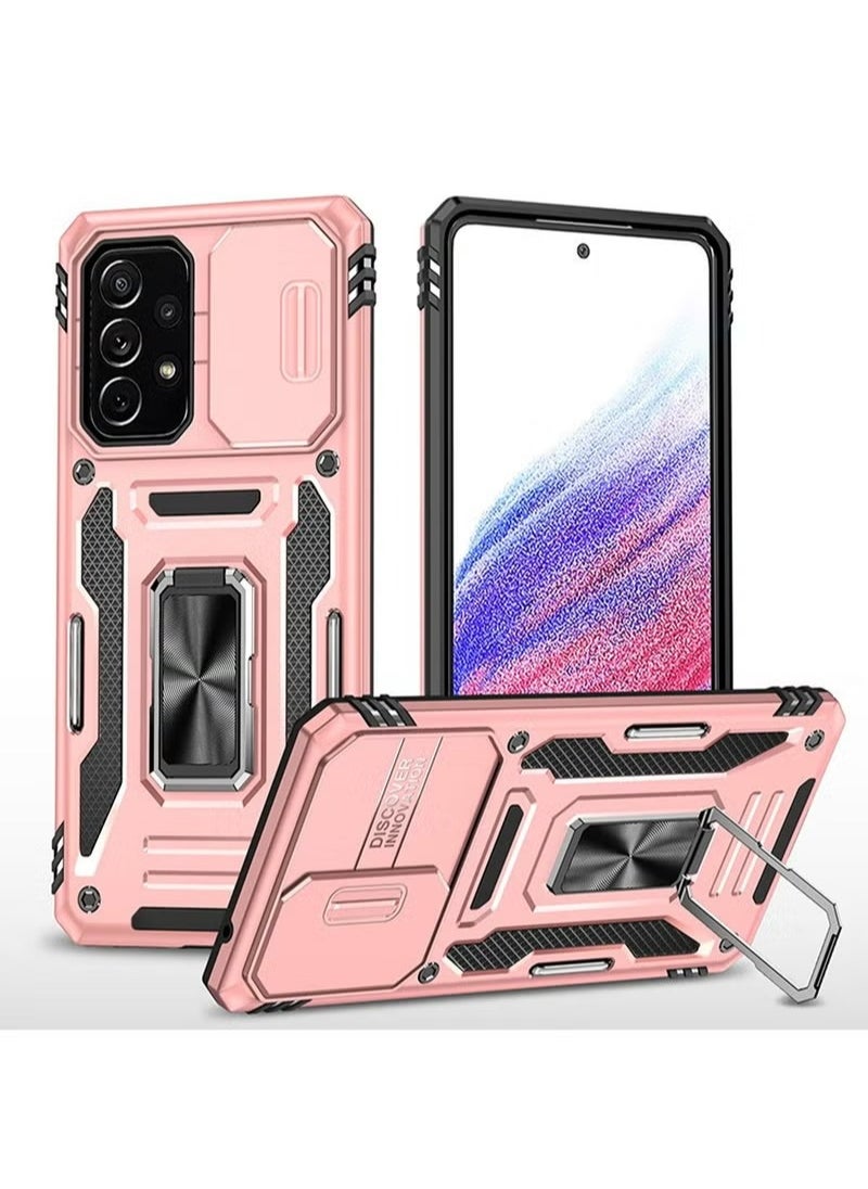 X-level Samsung Galaxy A73 5G Case Cover With Stand Kickstand Ring And Camera Cover Protector With  Grade Shockproof Protective Cover for Samsung Galaxy A73 5G  - Image 1