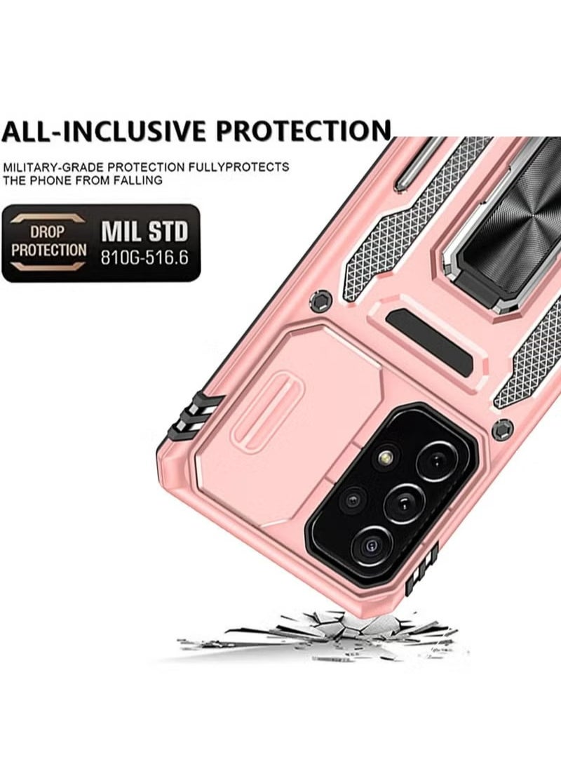 X-level Samsung Galaxy A73 5G Case Cover With Stand Kickstand Ring And Camera Cover Protector With  Grade Shockproof Protective Cover for Samsung Galaxy A73 5G  - Image 2