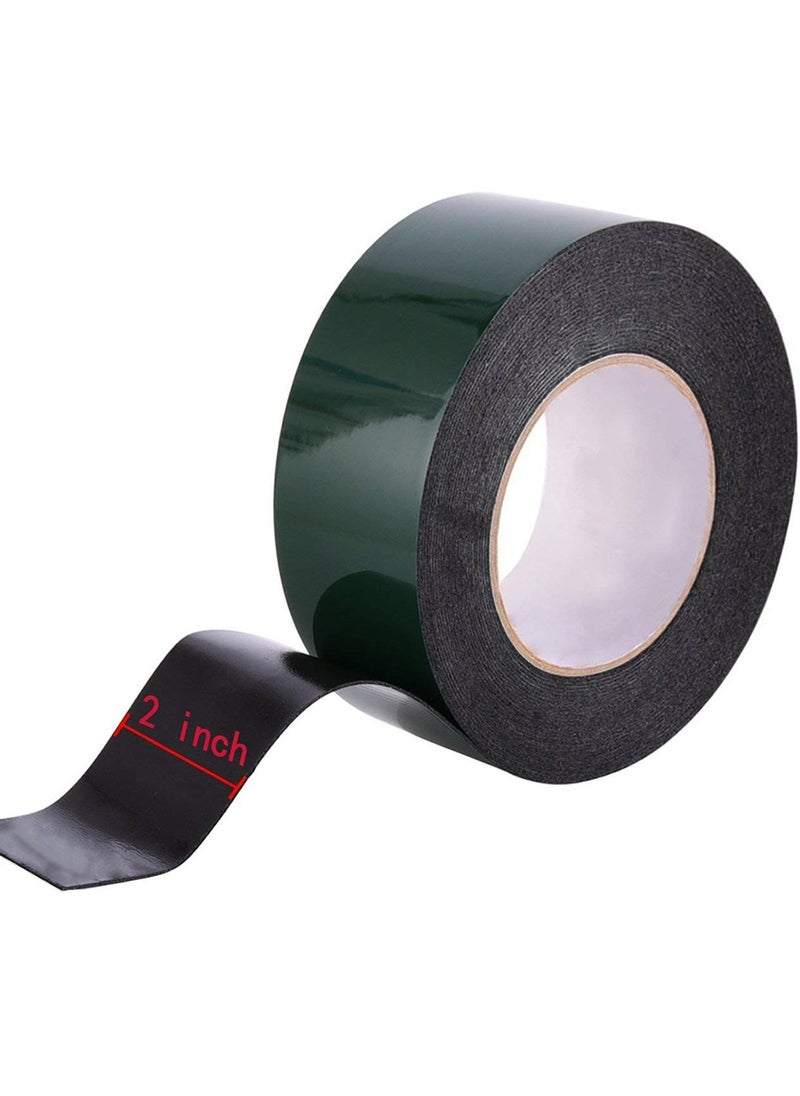 sokany Foam Tape, Double Sided Sponge Tape, Waterproof Mounting Adhesive Tape Roll Cars Trims (Black/10 m*50 mm)  - Image 3