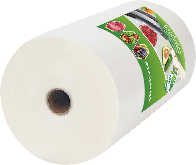 SurpOxyLoc 1 Pack 20x4570cm Vacuum Food Sealer Bags Rolls,BPA and LFGB Free,Vacuum Freezer Bag,Compatible with Any Vacuum Sealer (Total 4570cm) - Image 1