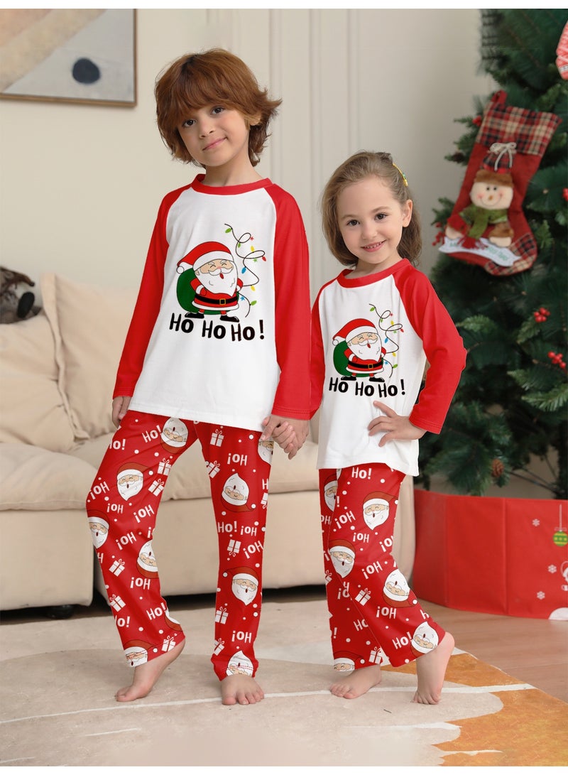VUCATIN Christmas Children's Family Matching Pajamas Holiday Matching Clothing Long-Sleeved Parent-Child Pajamas for Home Suitable for Women Men Children and Pets (Puppy) - Image 4