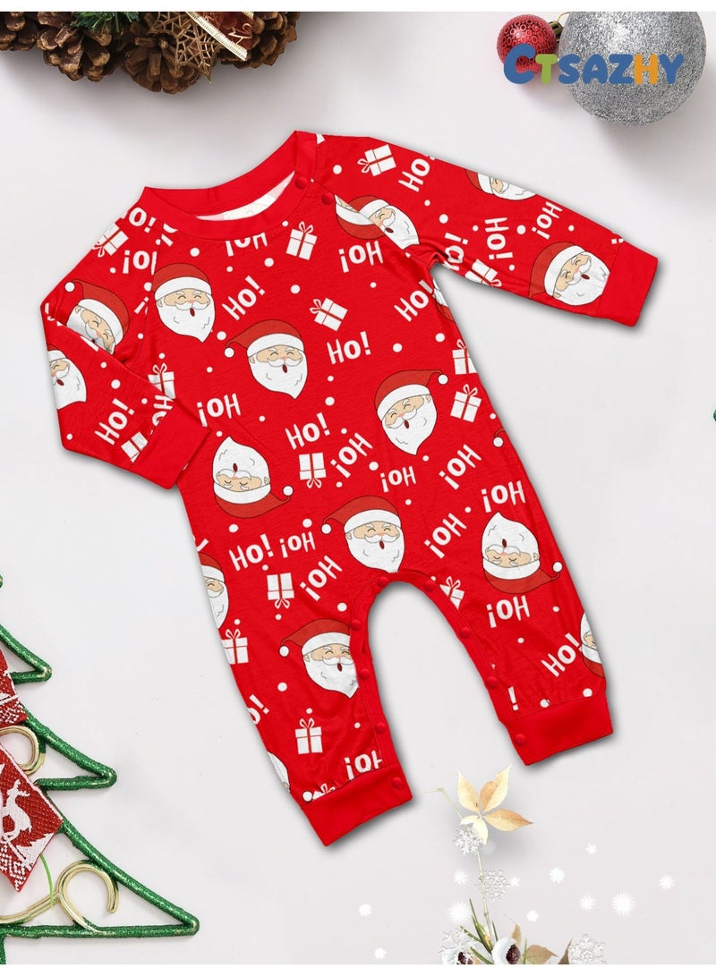VUCATIN Christmas Children's Family Matching Pajamas Holiday Matching Clothing Long-Sleeved Parent-Child Pajamas for Home Suitable for Women Men Children and Pets (Puppy) - Image 5