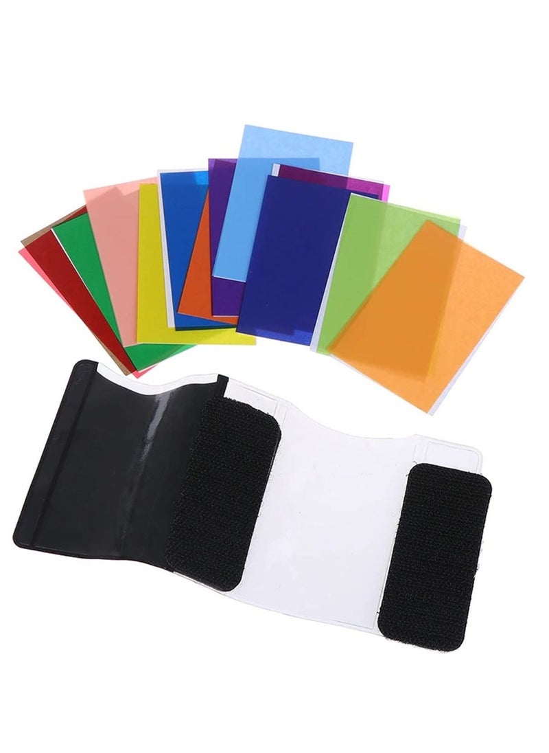 Generic Correction Transparent Color Gel Light Filter Flash LED Light for Canon Nikon Pentax Olympus (12 Colors)- Pack of 12  - Image 2