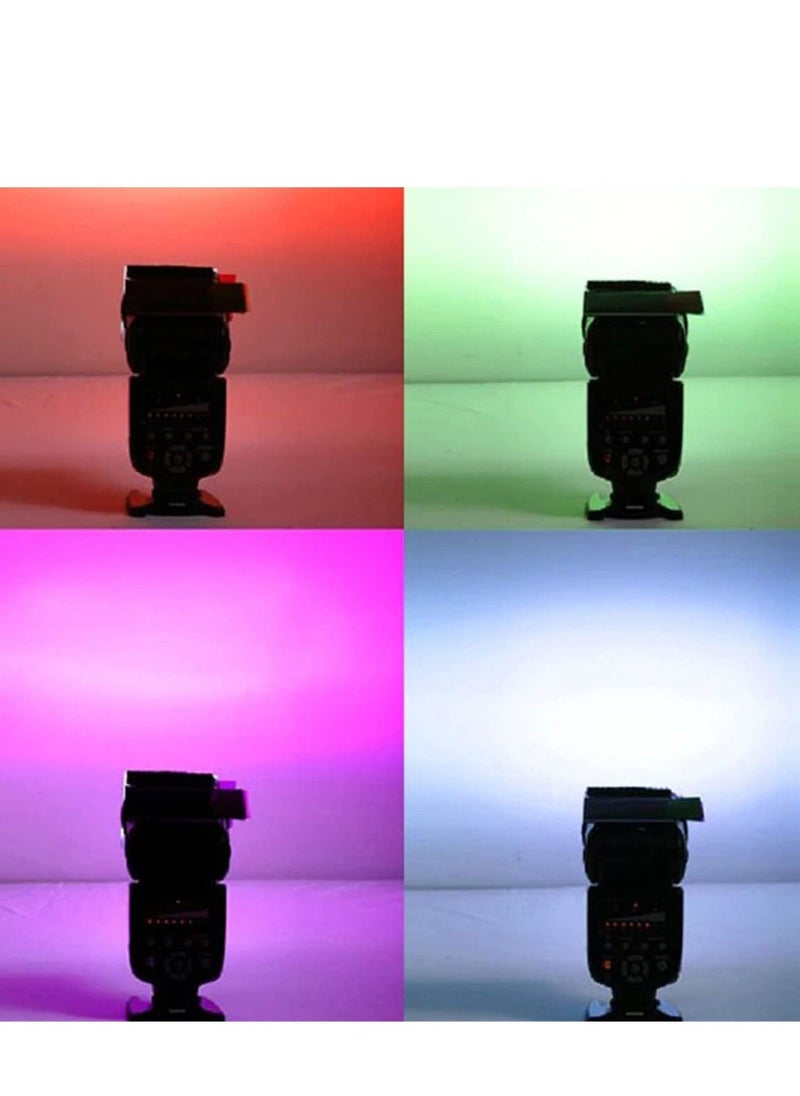 Generic Correction Transparent Color Gel Light Filter Flash LED Light for Canon Nikon Pentax Olympus (12 Colors)- Pack of 12  - Image 5