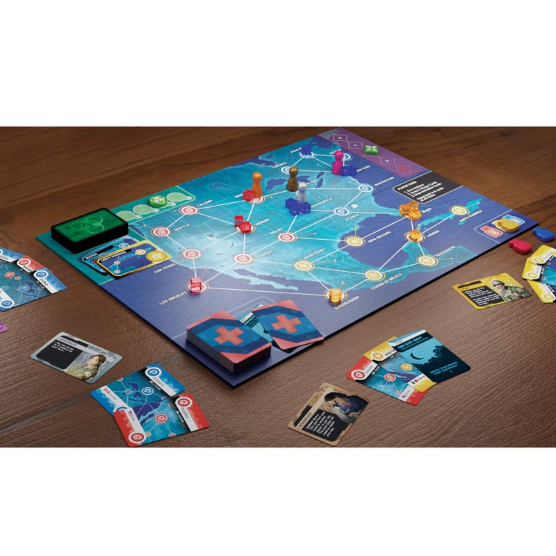Asmodee Pandemic Hot Zone: North America Board Game - Unite to Save The Continent! Cooperative Strategy Game for Kids and Adults, Ages 8+, 2-4 Players, 30 Minute Playtime, Made by Z-Man Games - Image 2