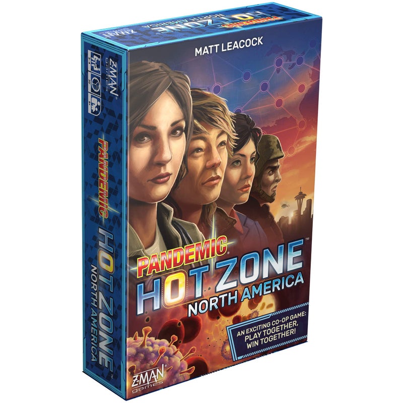 Asmodee Pandemic Hot Zone: North America Board Game - Unite to Save The Continent! Cooperative Strategy Game for Kids and Adults, Ages 8+, 2-4 Players, 30 Minute Playtime, Made by Z-Man Games - Image 1