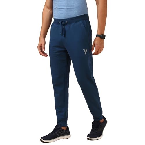 Van Heusen Men Smart Tech Trackpant - Cotton Rich - Easy Stain Release,Anti Stat, Ultra Soft_Blue Lagoon_L - Image 3