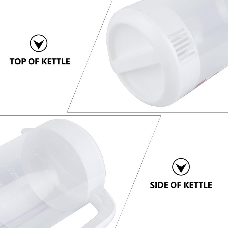 Food Grade Plastic Cold Water Pitcher With Lid 4000ml For Home And Beverage Serving - Image 4
