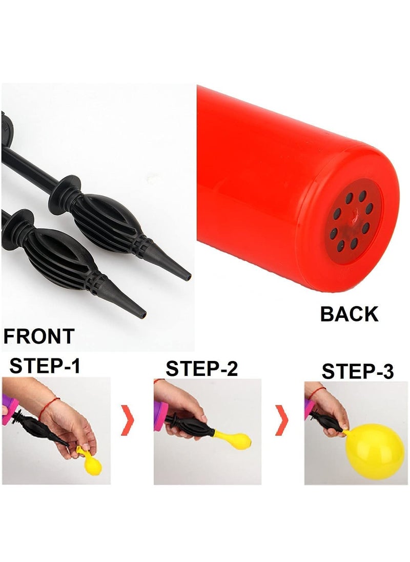 Aarugo Aarugo Balloon Hand Pump 2 Pc Air Pump for Balloon Air Balloon Pump Helium Air Balloon Balloon Air Pump Hand Balloon Pump Balloon Blower Balloon Inflator Pump for Latex Foil Pack of 2  - Image 4