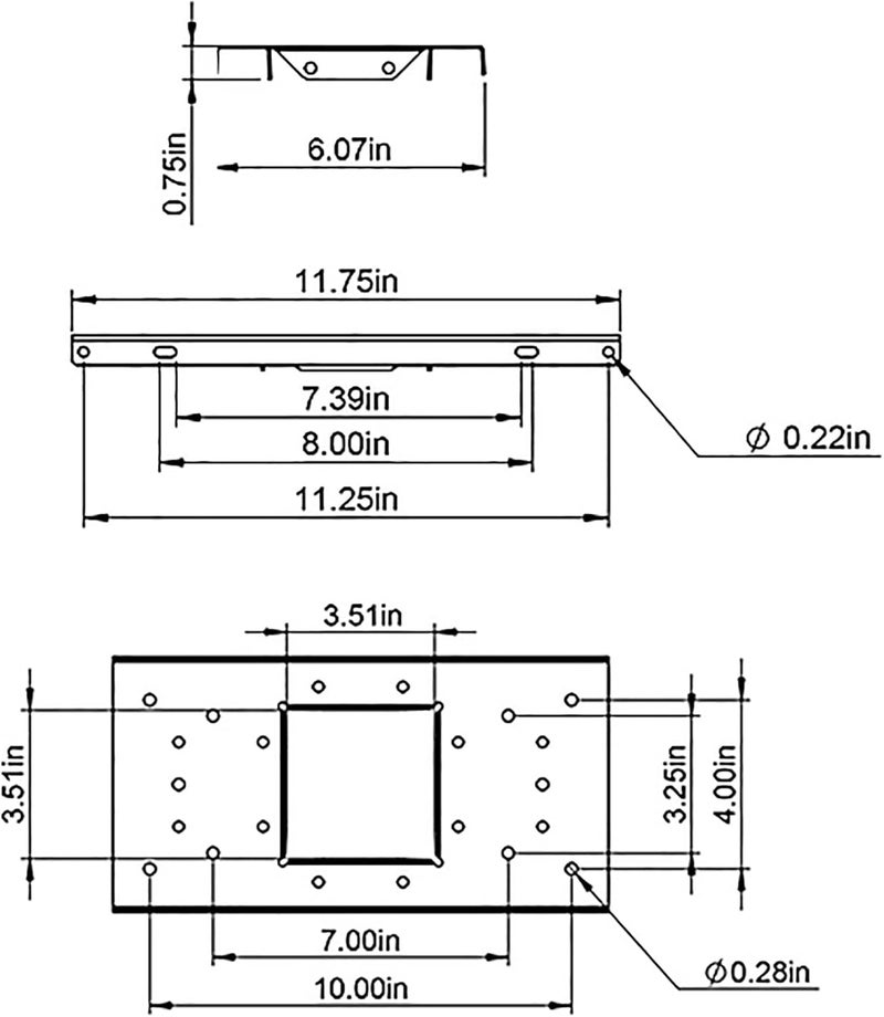 ARCHITECTURAL MAILBOXES UMBS0B06AM Mounting Board, Steel Accessory, No Size, Black - Image 5