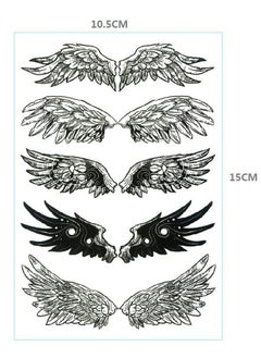 Generic 2 Piece Waterproof Temporary Fake Tattoo Stickers Black，Temporary Tattoo Waterproof Long-lasting Word Tattoos Temporary  - Image 3
