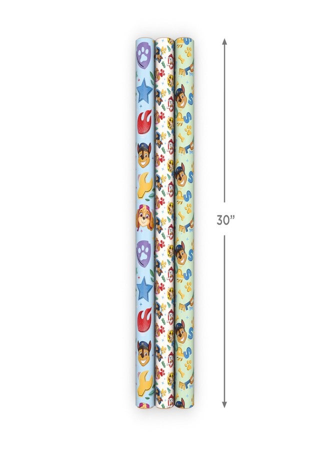 Hallmark Paw Patrol Wrapping Paper Rolls (3 Rolls: 60 Sq. Ft. Total) for Kids, Grandchildren, Birthdays, Christmas, Valentine's Day - Image 3
