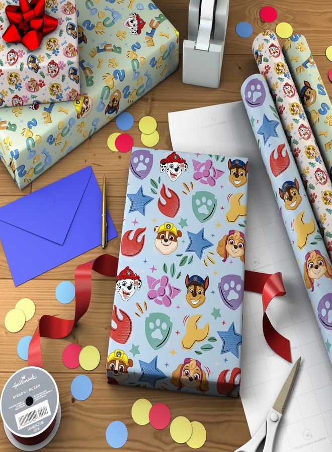Hallmark Paw Patrol Wrapping Paper Rolls (3 Rolls: 60 Sq. Ft. Total) for Kids, Grandchildren, Birthdays, Christmas, Valentine's Day - Image 2