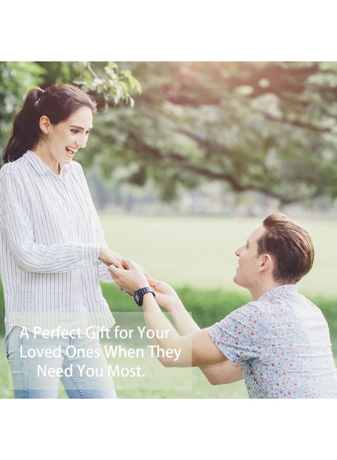 Uloveido Rose Gold Plated Adjustable Created Pink Toumaline Rings, Big Oval Stone Solitaire Engagement Rings for Her Y664 (Pink, Rose Gold) - Image 2