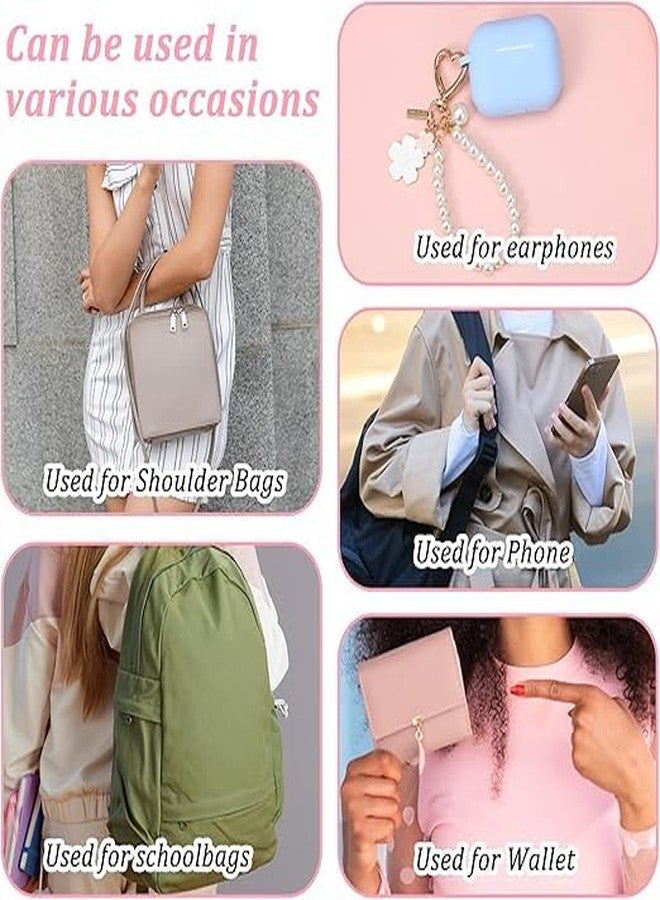 D Care World Universal Beaded Strap, Cute Flowers Vintage Aesthetic Chain, Lanyard Wrist Strap Accessories for HandBags Key Pendants Decor (Multi) - Image 4