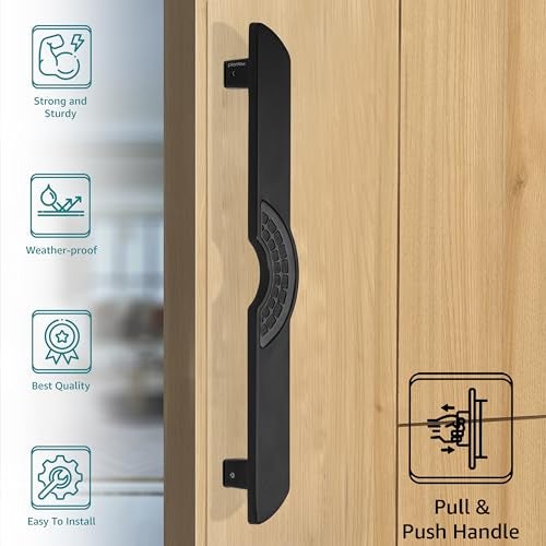 Plantex Ultron Door Handle/Door & Home Decor/15 Inch Main Door Handle/Door Pull Push Handle – Pack of 1 (316,Black Finish) - 3 Years Warranty - Image 3
