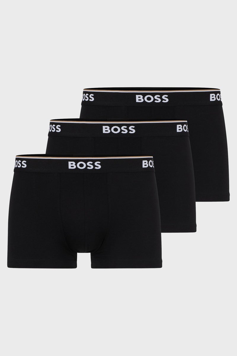 BOSS Stretch Cotton 3 Pack Boxer Men's Boxers 50475274 001  - Image 1