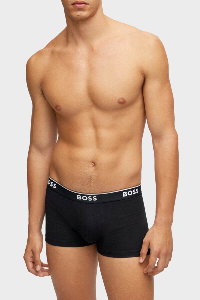 BOSS Stretch Cotton 3 Pack Boxer Men's Boxers 50475274 001  - Image 2