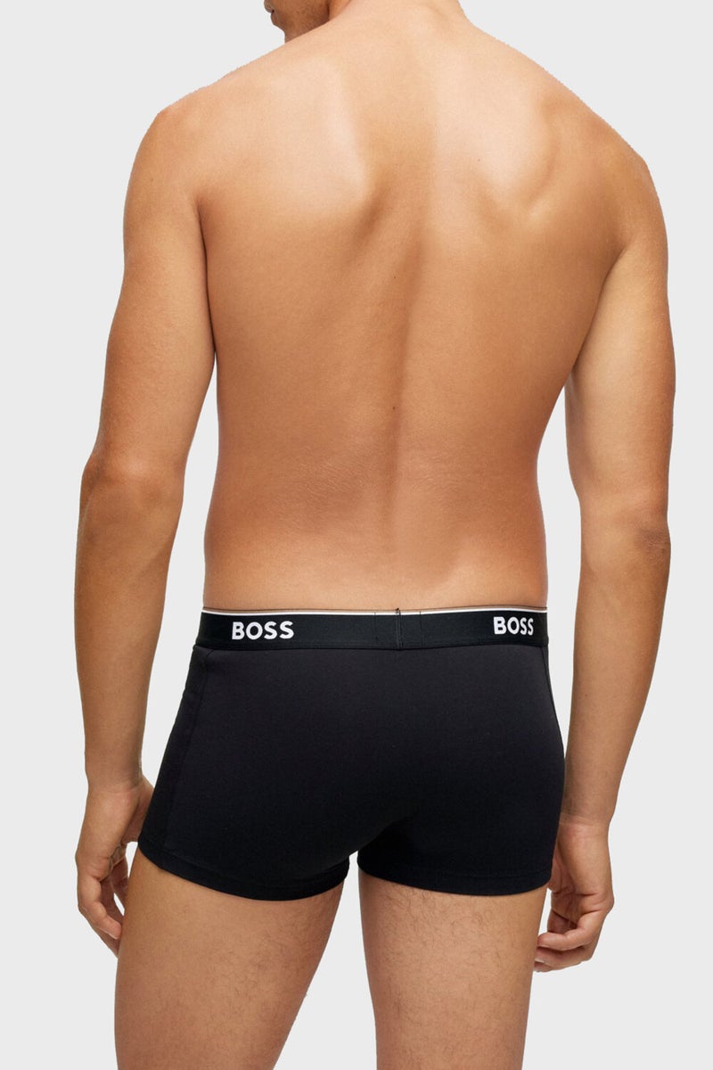 BOSS Stretch Cotton 3 Pack Boxer Men's Boxers 50475274 001  - Image 3
