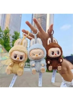 Generic 𝐋𝐚𝐛𝐮𝐛𝐮 backpacks and key pendants Cute Labubu, Charming Plush Doll Pendant Hanging Keyring Card Gift, B3, small-scale  - Image 5