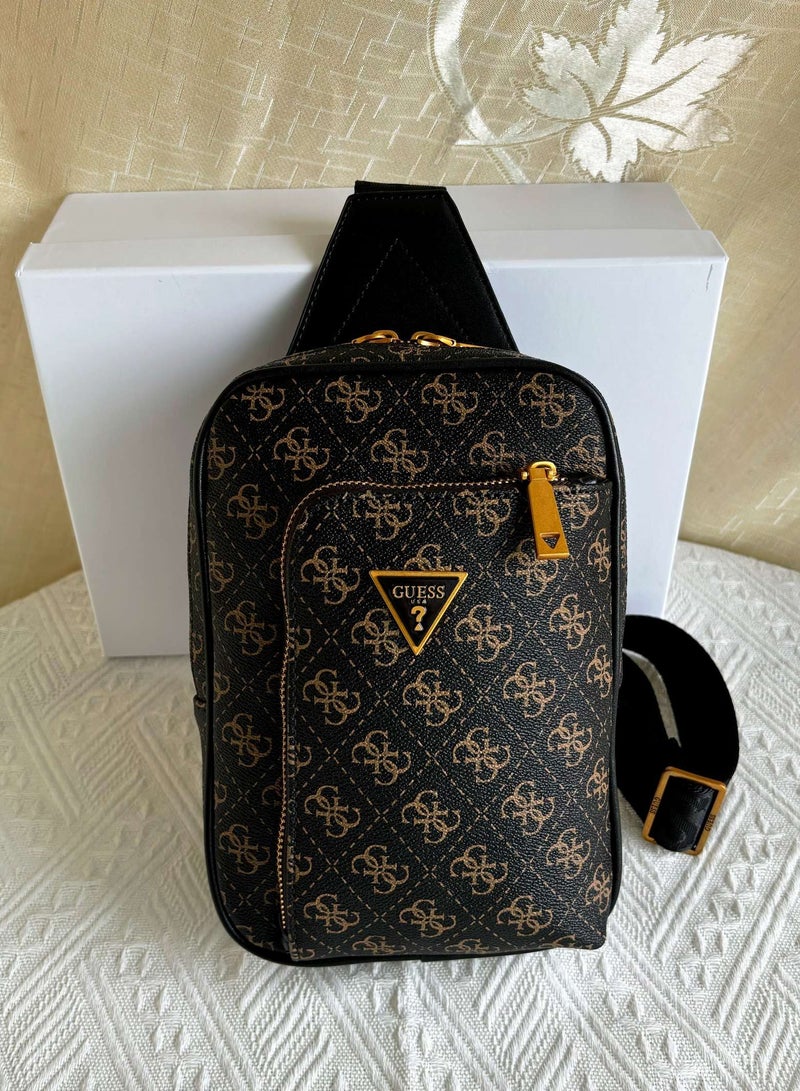 GUESS Men's Chest Bag Shoulder Bag 16×23.5×6.5cm 