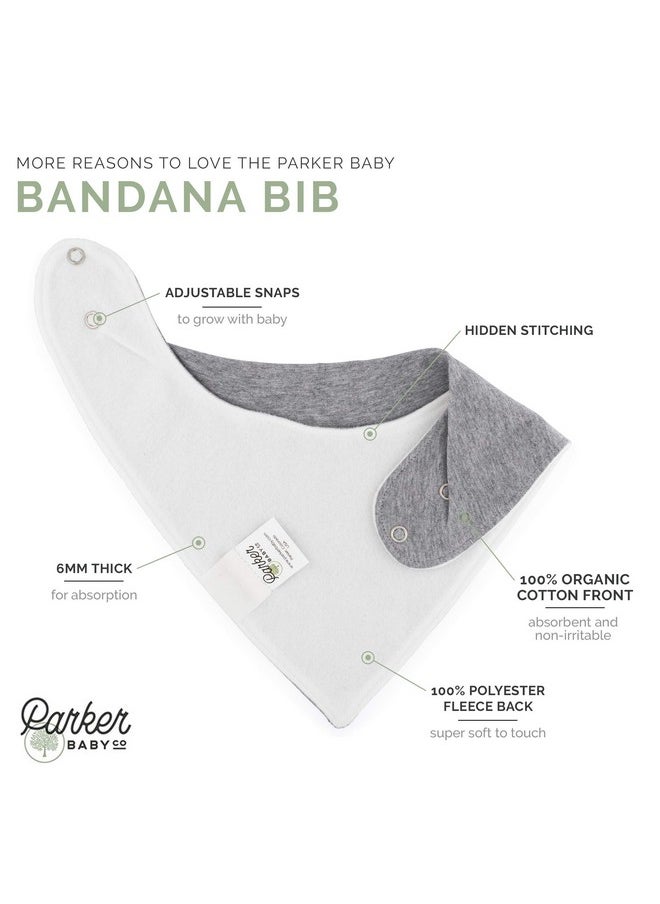 باركر بيبي كو مريلة أطفال من Parker Baby Bandana Drool - عبوة من 8 مريلة أطفال للأولاد والبنات والجنسين - "المجموعة الأساسية"  - Image 2
