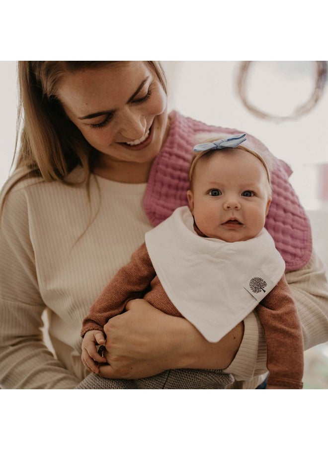 باركر بيبي كو مريلة أطفال من Parker Baby Bandana Drool - عبوة من 8 مريلة أطفال للأولاد والبنات والجنسين - "المجموعة الأساسية"  - Image 4